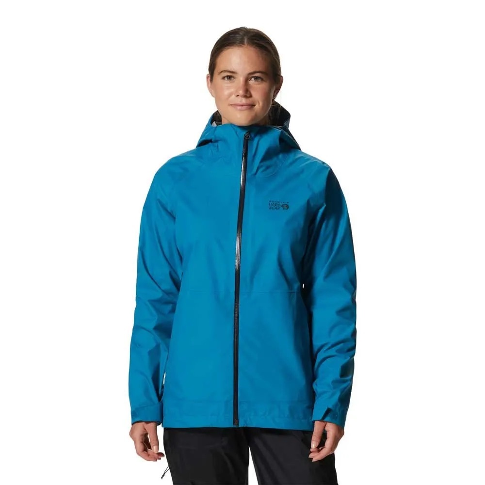 Mountain Hardwear Women's Vibrant Blue Rain Jacket